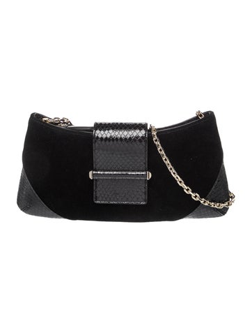 Suede Bar Clutch