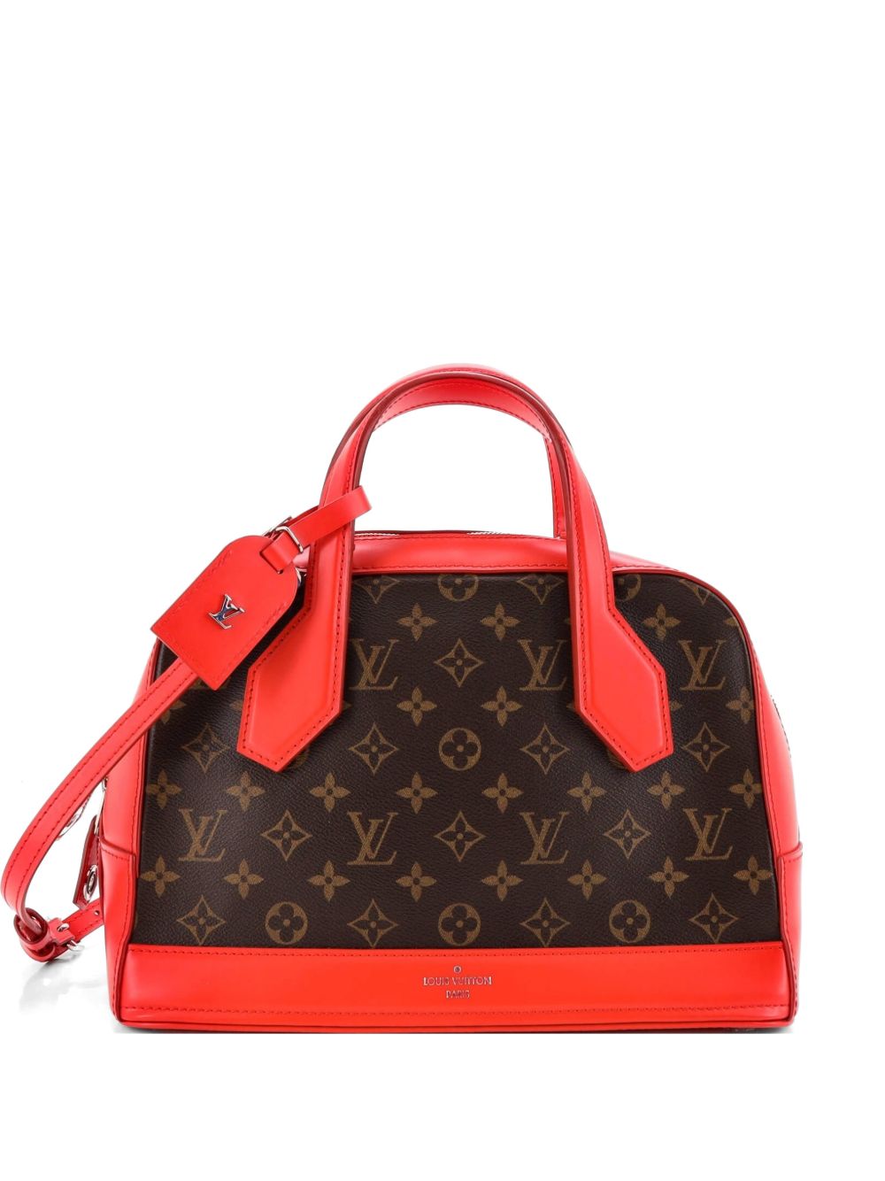 Dora Handbag Monogram Canvas and Calfskin PM satchel