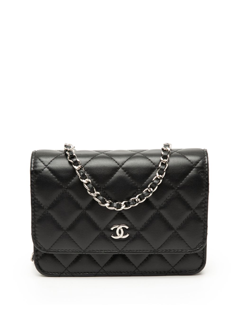 2020 Mini CC Lambskin Wallet on Chain crossbody bag
