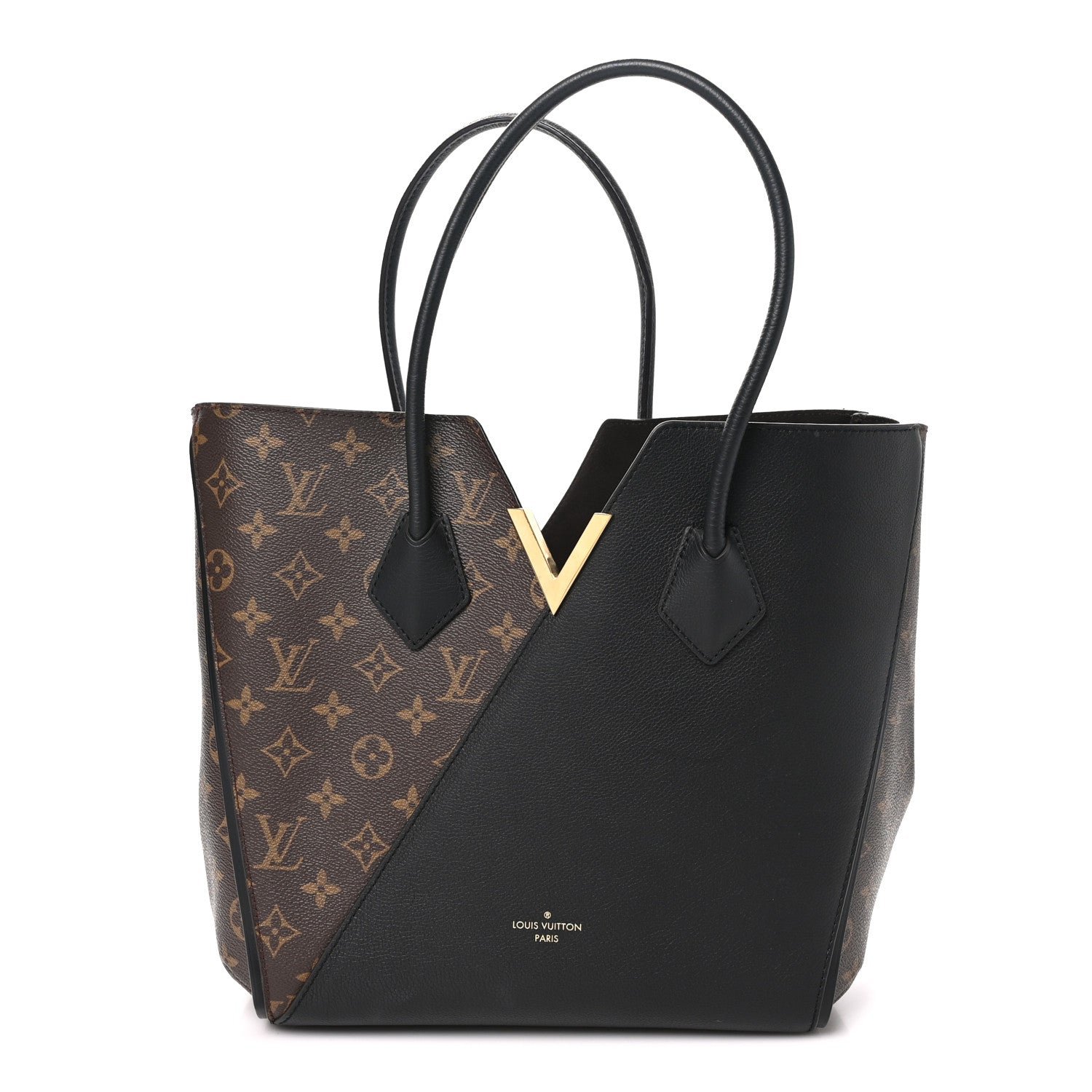 Louis Vuitton Calfskin Monogram Kimono Tote Black