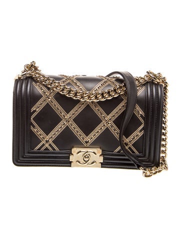 Quilted Chain Medium Boy Flap Bag