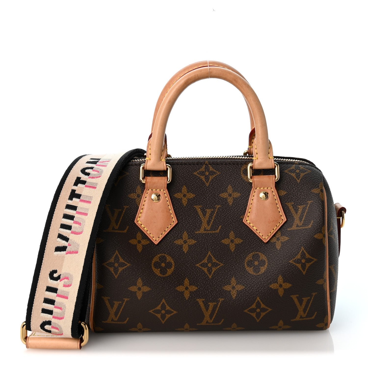 Louis Vuitton Monogram Speedy Bandouliere 20 Black