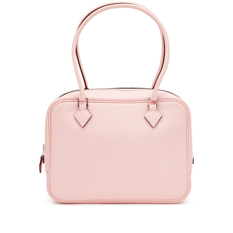 Hermes Rose Sakura Swift Plume Mini Palladium Hardware, 2015