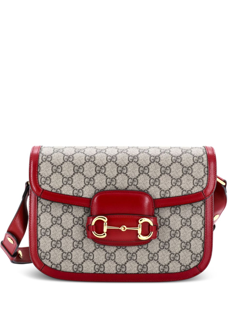 Horsebit 1955 Shoulder Bag GG Coated Canvas with Leather Small crossbody bag