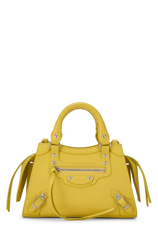 Yellow Calfskin Neo Classic City Mini