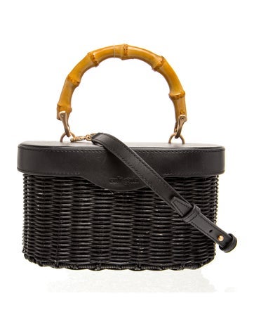Wicker Top Handle Bag