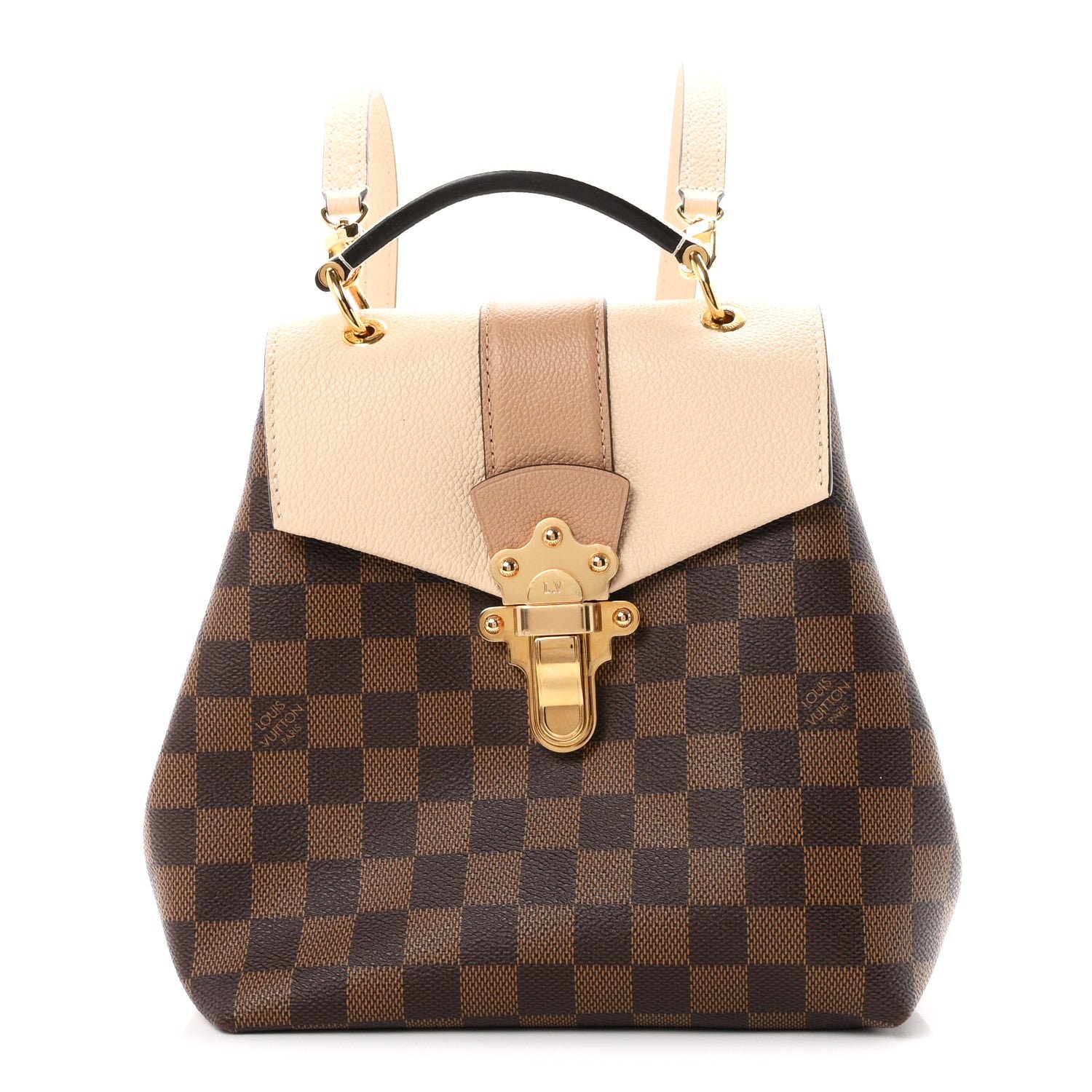 Louis Vuitton Damier Ebene Clapton Backpack Creme