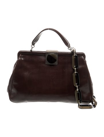 Leather Top Handle Bag