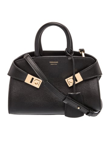 Gancini Leather Hug Mini Bag