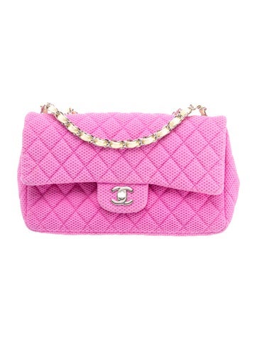 Medium Jersey Mesh Single Flap Bag