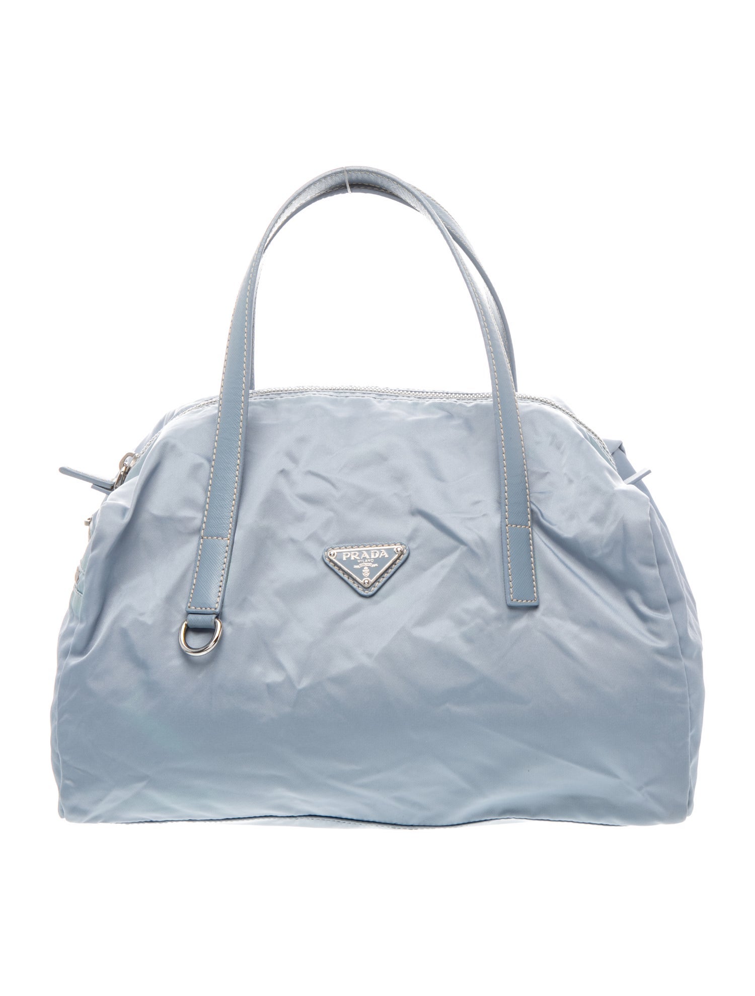 Enameled Metal Triangle Top Handle Bag Vintage