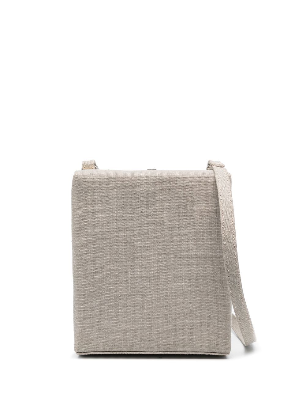 2000s linen box crossbody bag