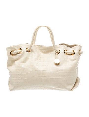 Embossed Leather Tote
