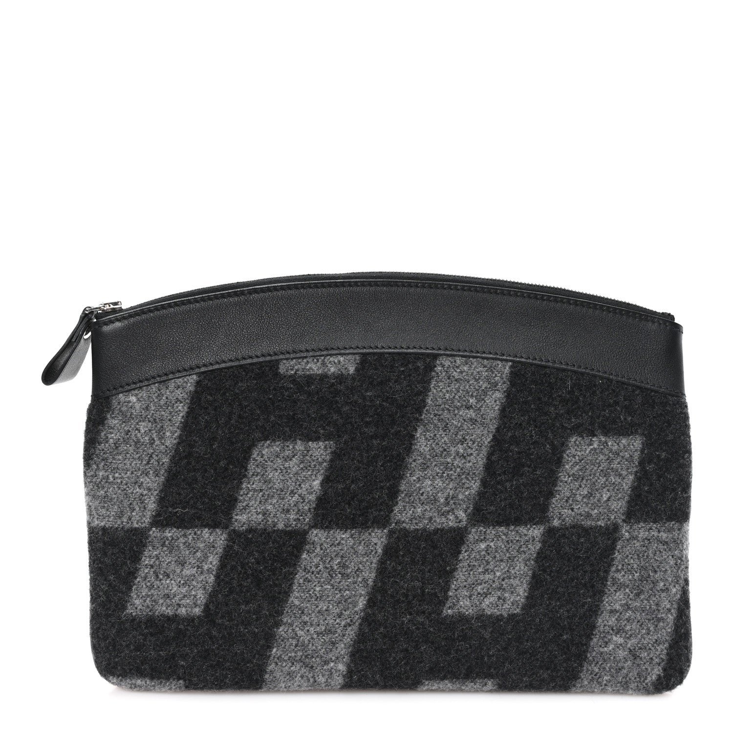Hermes Cashmere Sac Bazar Pouch PM Black Grey