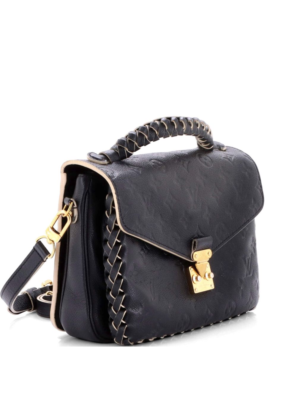 Braided Handle Pochette Metis Monogram Empreinte Leather crossbody bag
