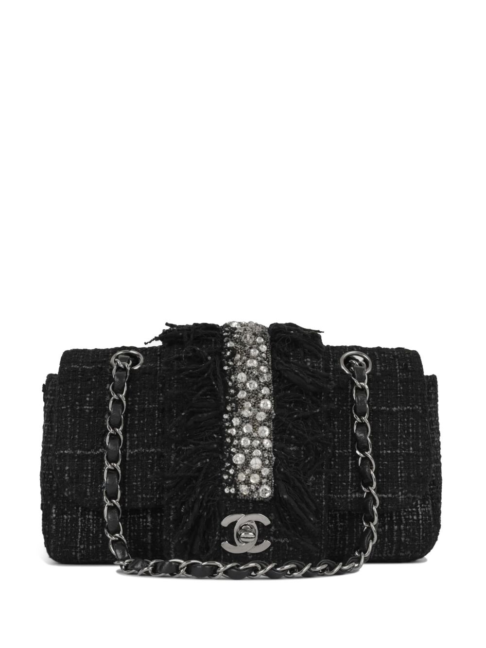 2002 small Classic Flap tweed shoulder bag