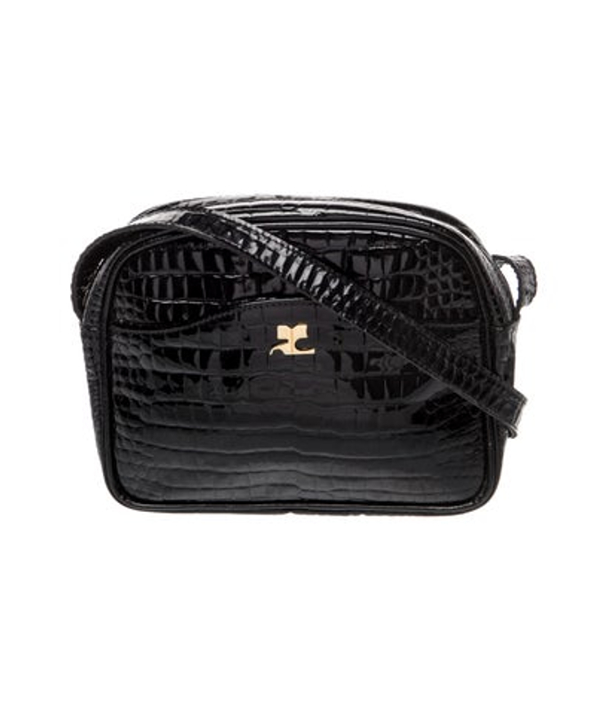 Courreges Patent Leather Crossbody Bag