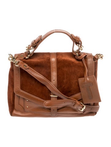 Suede Top Handle Bag