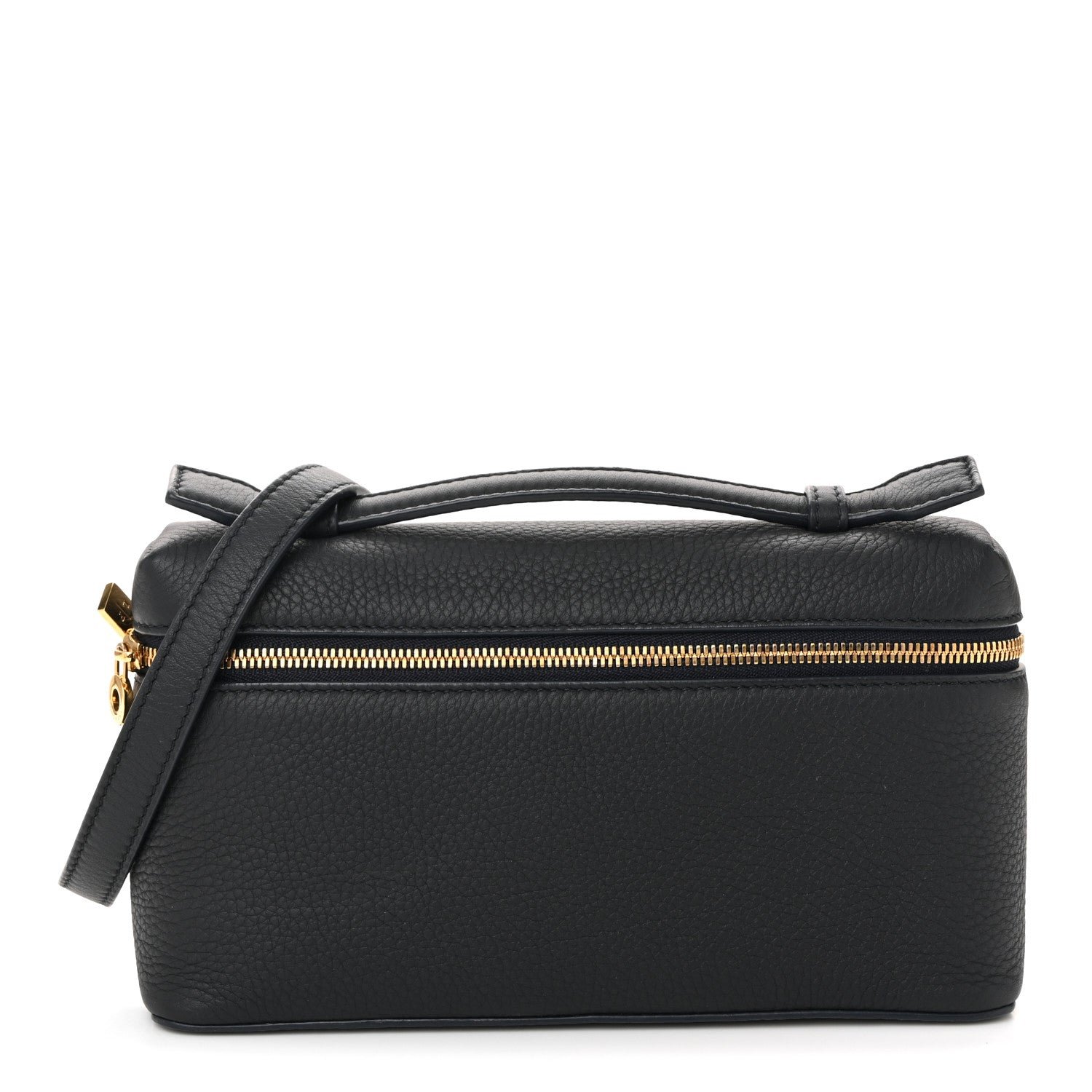 Loro Piana Grained Calfskin L19 Extra Pocket Pouch Navy