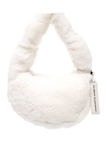 Fur Top Handle Bag w/ Tags