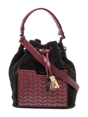 Maje Suede Bucket Bag