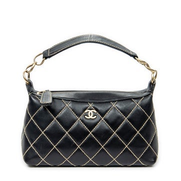 Leather Surpique CC Hobo