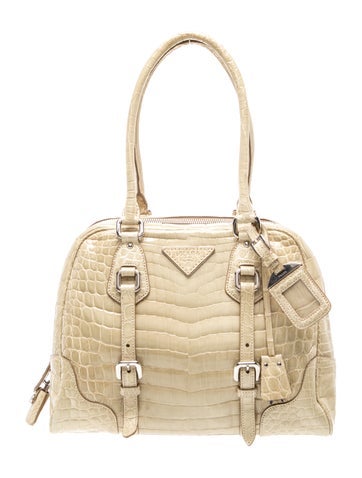 Prada Crocodile Shoulder Bag Vintage