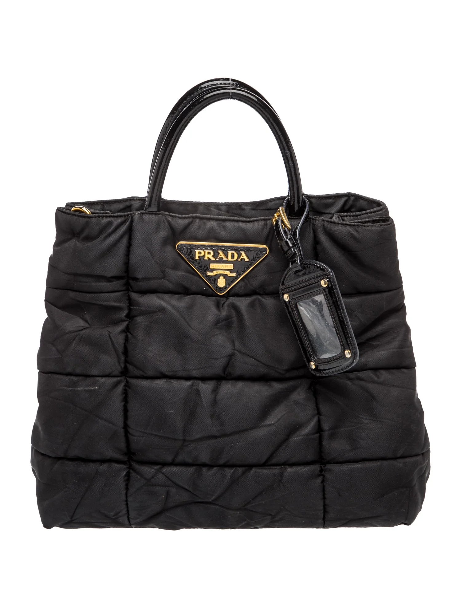 Tessuto Nylon Top Handle Bag