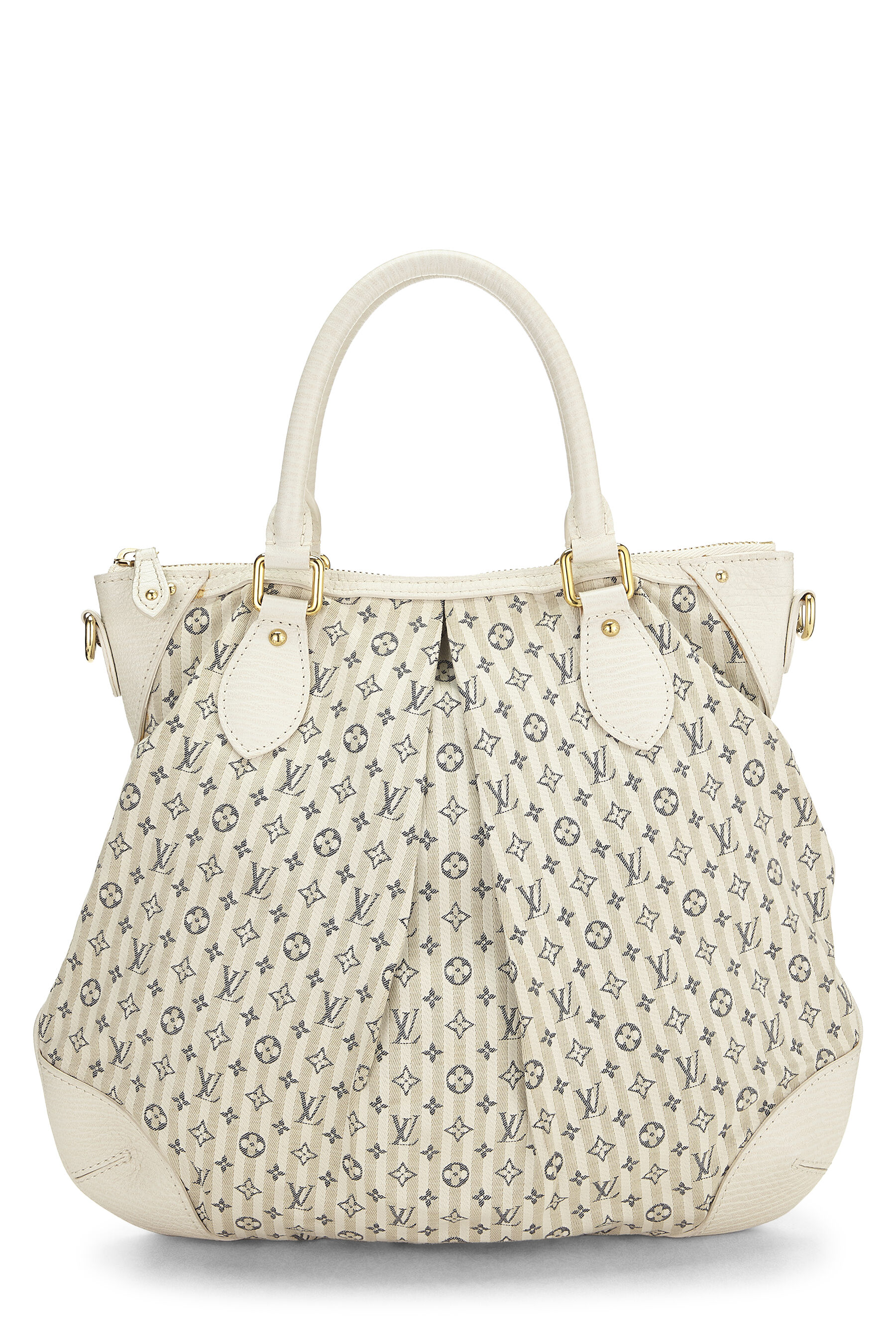Louis Vuitton White Mini Lin Croisette Marina PM