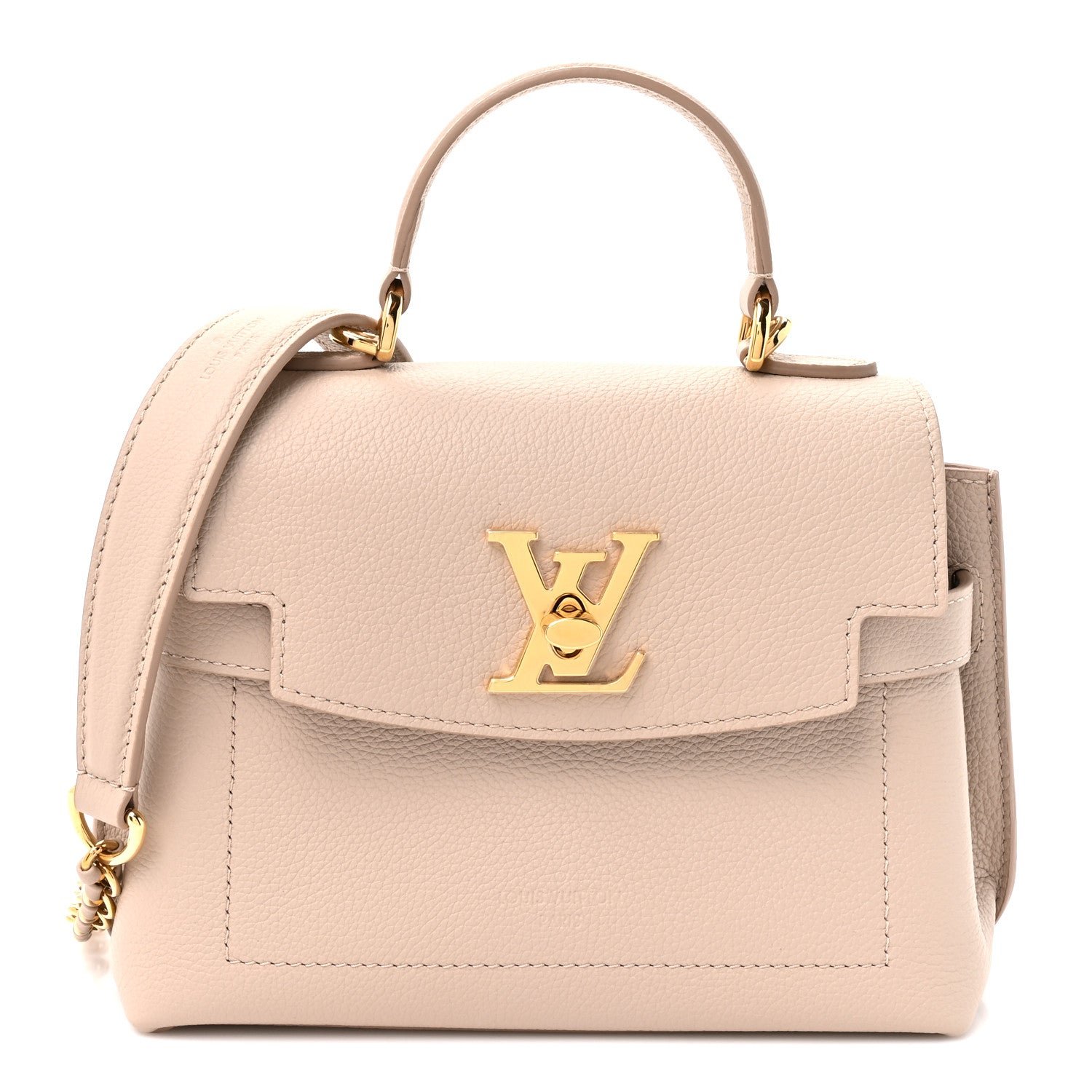 Louis Vuitton Soft Calfskin Mini Lockme Ever Greige
