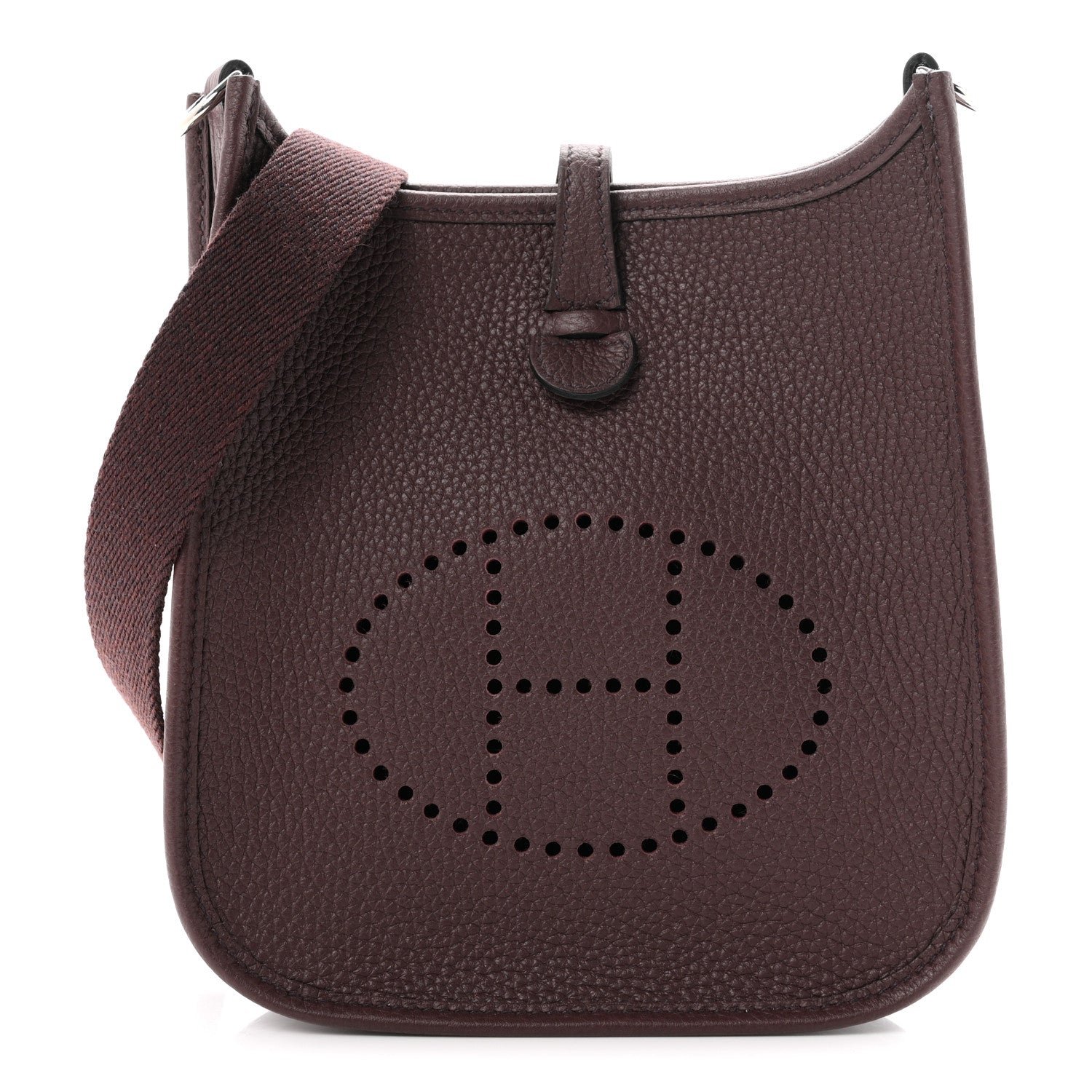 Hermes Taurillon Clemence Evelyne TPM Rouge Sellier