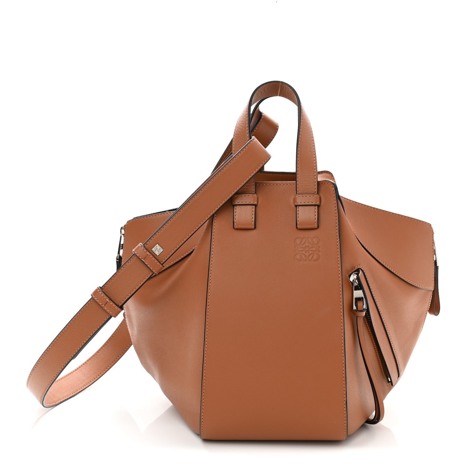 Loewe Calfskin Small Hammock Shoulder Bag Tan