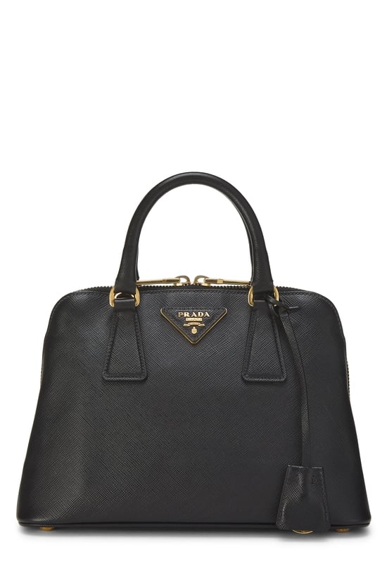 Black Saffiano Promenade Small