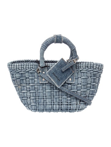 Denim Top Handle Bag