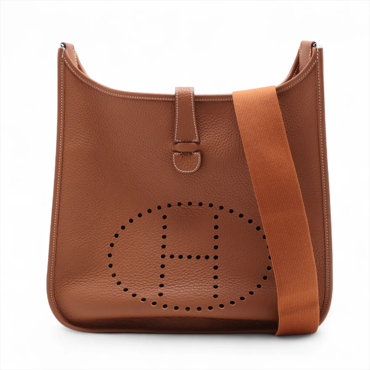 Hermès evelyn 3 33 GM Taurillon Clemence Gold Silver Metal Fittings