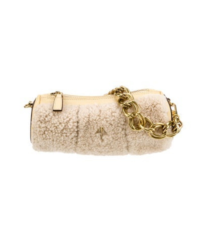 Manu Atelier Atelier Shearling Top Handle Bag