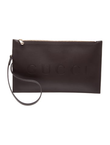 Leather Clutch with wrist strap