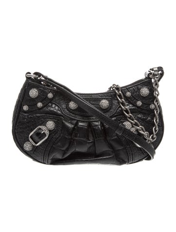 Embossed Leather Le Cagole Mini