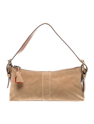 Suede Top Handle Bag