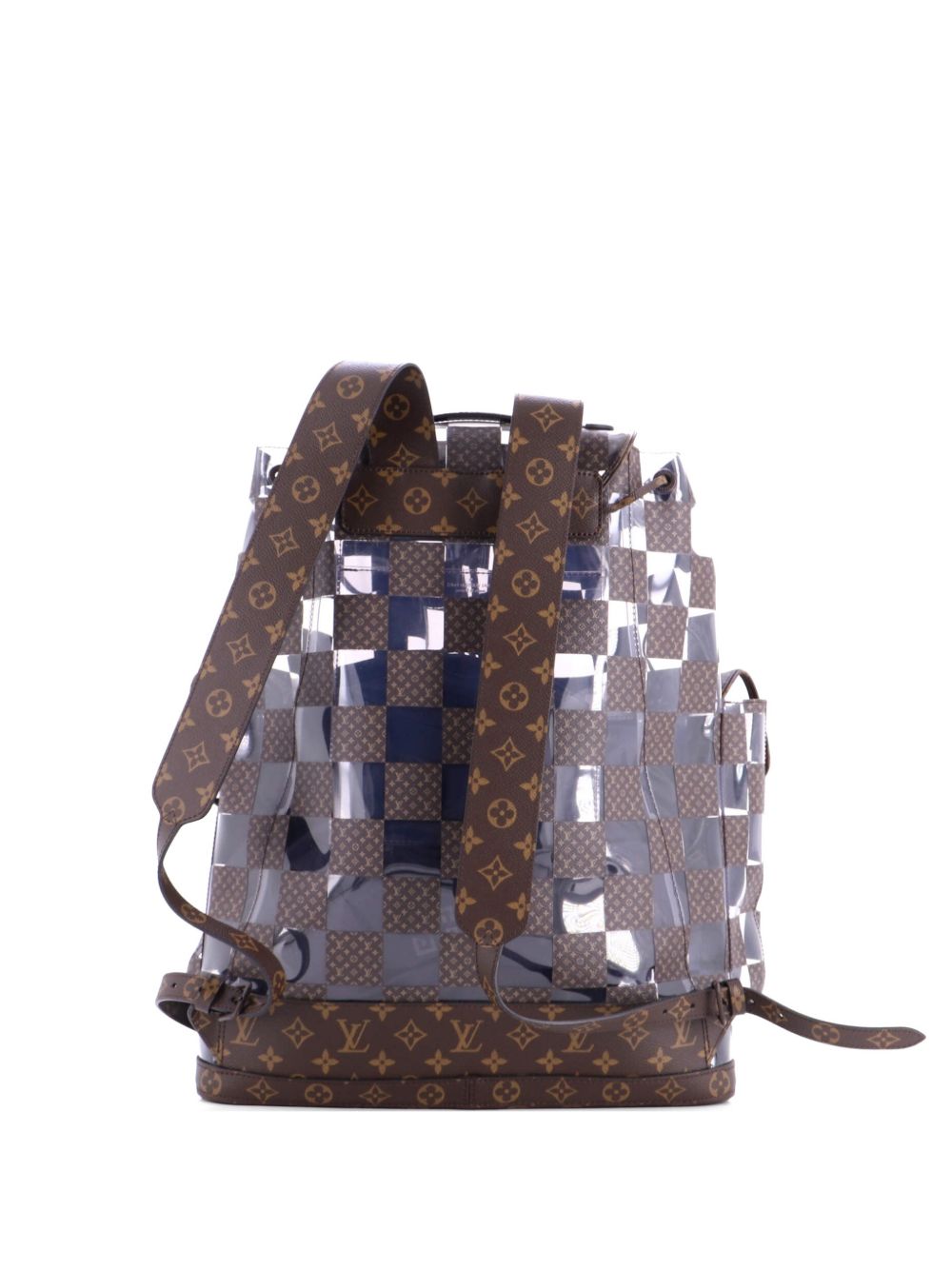 Christopher Limited Edition Monogram Chess Canvas and PVC GM backpack