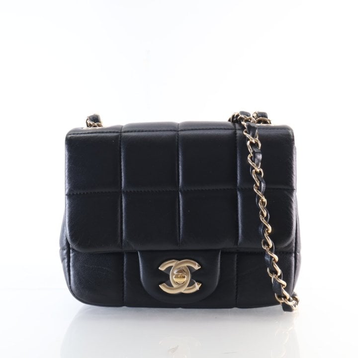 Chanel Mini Lambskin Resin Crystal Monacoco Square Flap Bag