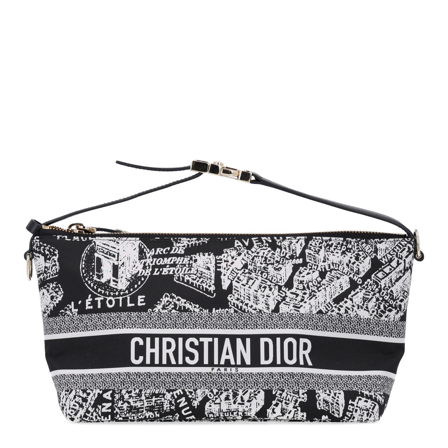 Christian Dior Technical Fabric Toile De Jouy DiorTravel Nomad Pouch Blue