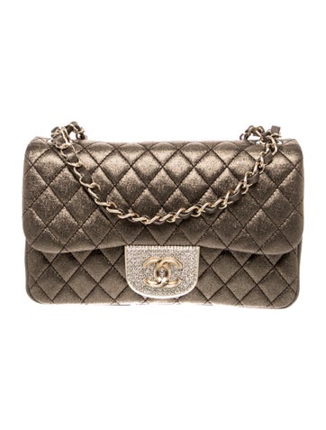 Small Crystal Flap Bag
