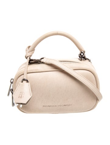 Brunello Cucinelli Leather Top Handle Bag
