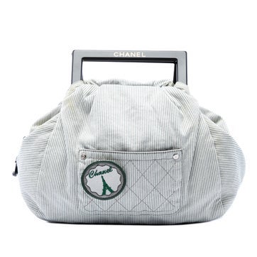 Striped Canvas Coco Paris Handbag