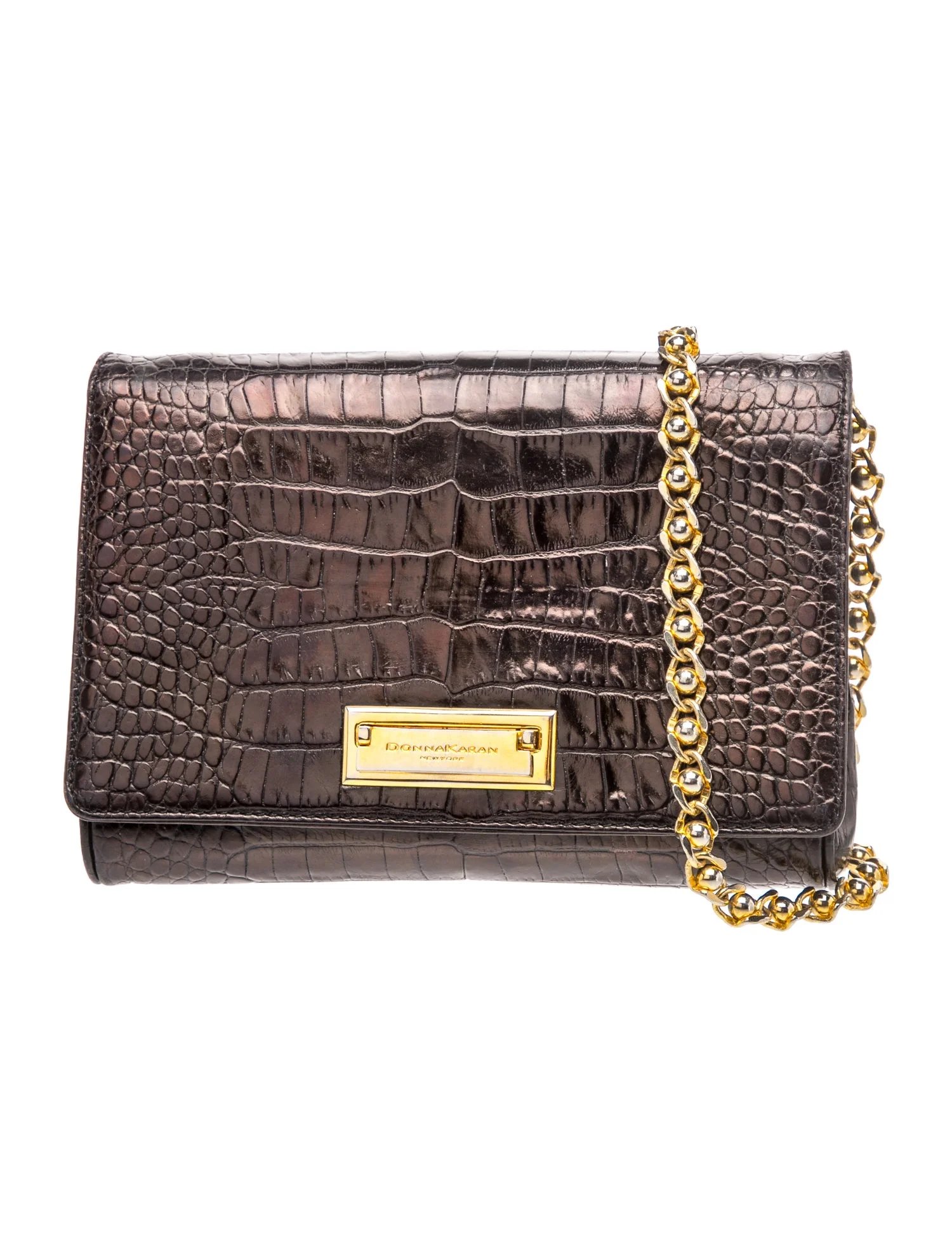 Embossed Leather Clutch