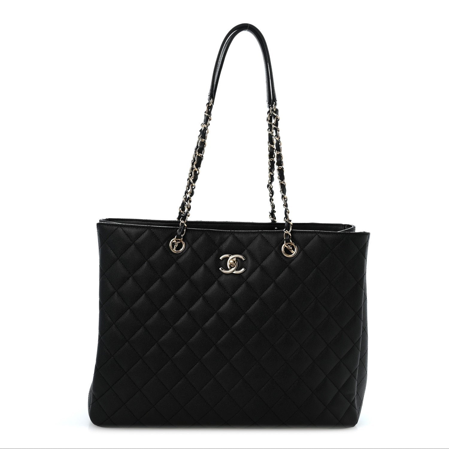 Chanel Caviar Quilted Large Shopping Tote Black