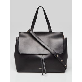 Mansur Gavriel Mansur Gavriel Black/Ballerine Leather Large Lady Bag