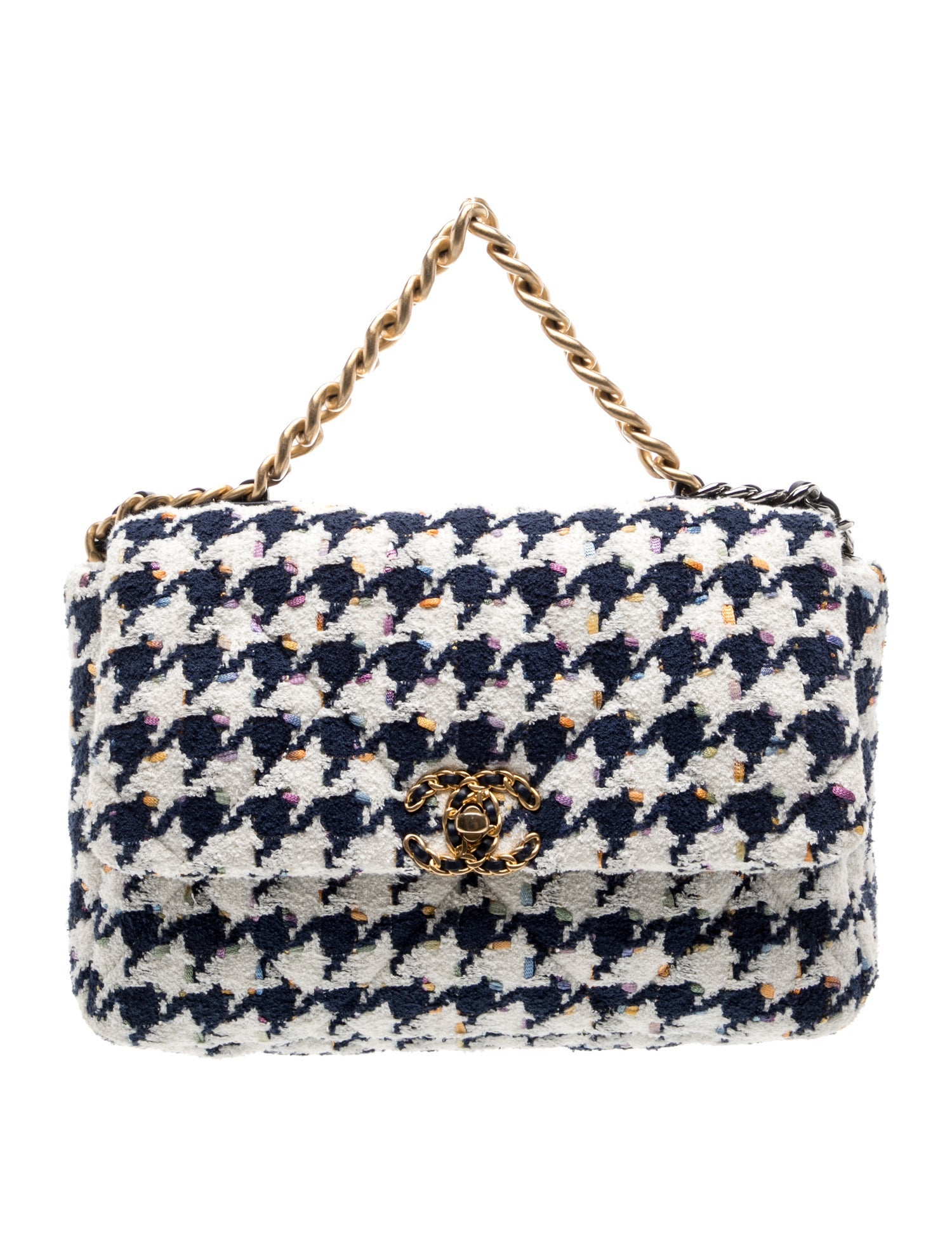 Large Tweed 19 Flap Bag