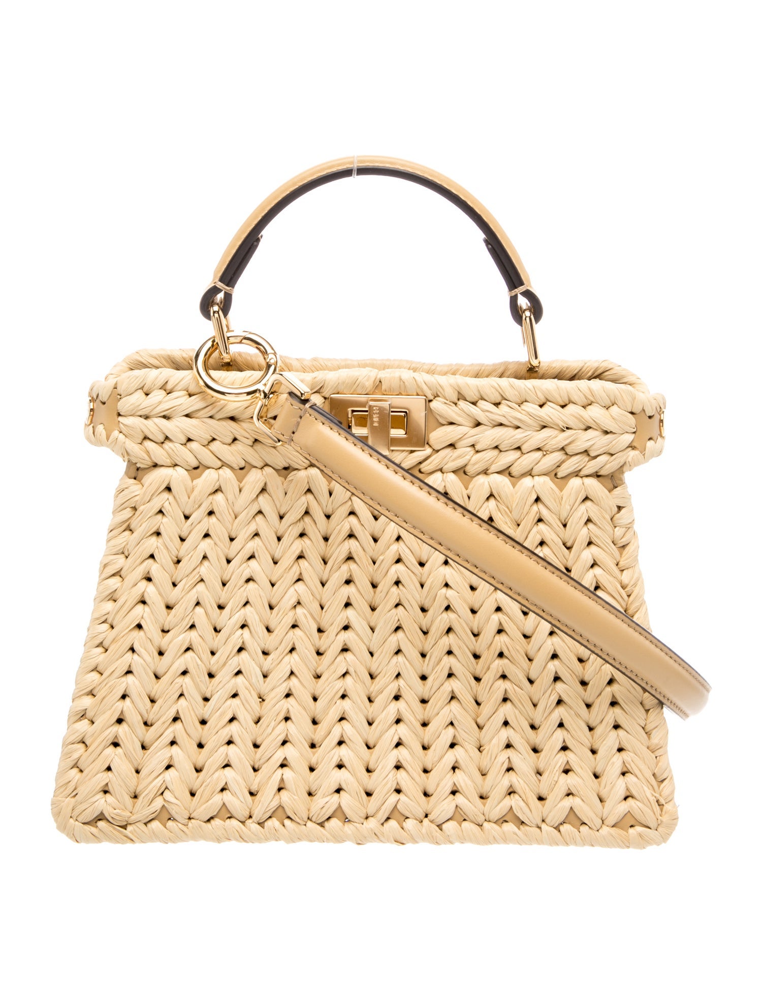 Fendi Raffia Peekaboo Mini 2024